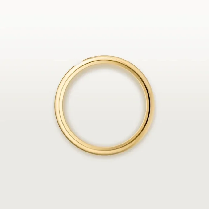 Alianza C De Cartier, 3 mm de ancho, 1 diamante