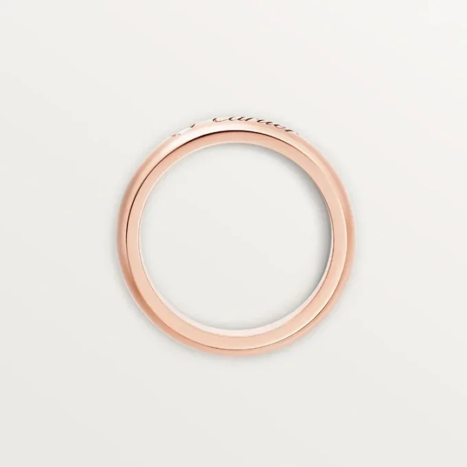 Alianza C De Cartier, 4 mm de ancho, 1 diamante