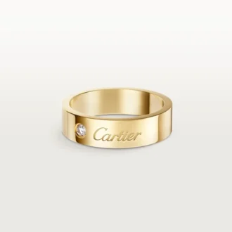 Alianza C De Cartier, 5 mm de ancho, 1 diamante