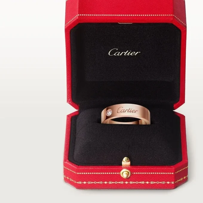 Alianza C De Cartier, 5 mm de ancho, 1 diamante