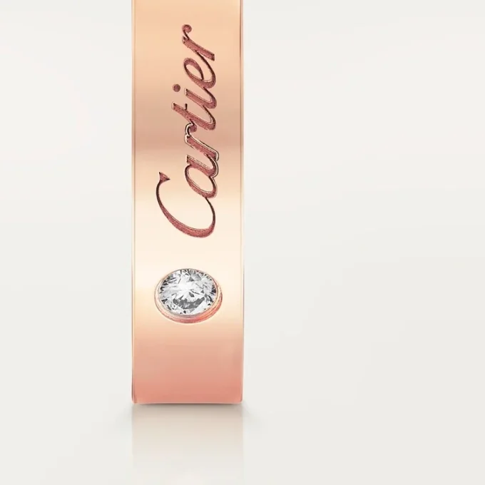 Alianza C De Cartier – Oro rosa, diamante – Cartier