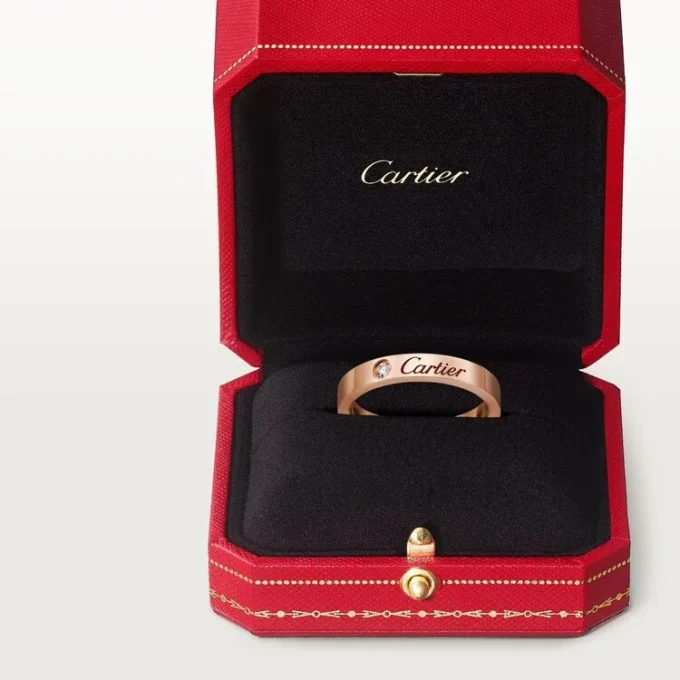 Alianza C De Cartier – Oro rosa, diamante – Cartier