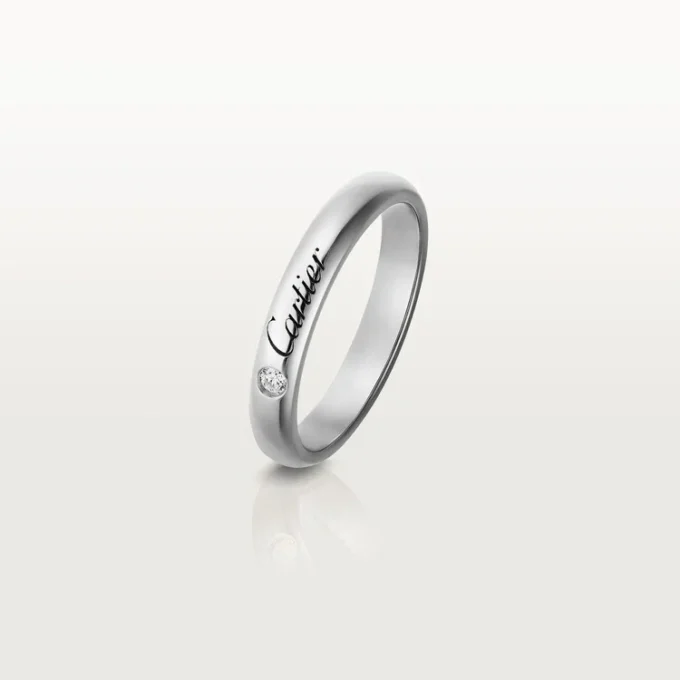 Alianza C de Cartier – Platino, diamantes – Cartier