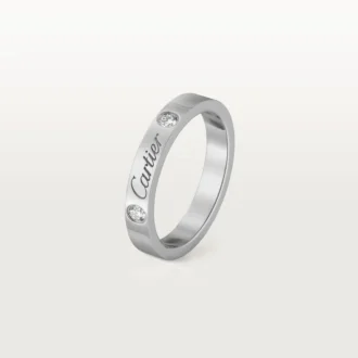 Alianza C de Cartier – Platino, diamantes – Cartier