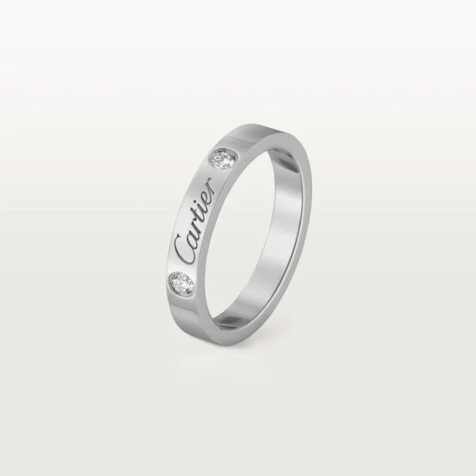 Alianza C de Cartier – Platino, diamantes – Cartier
