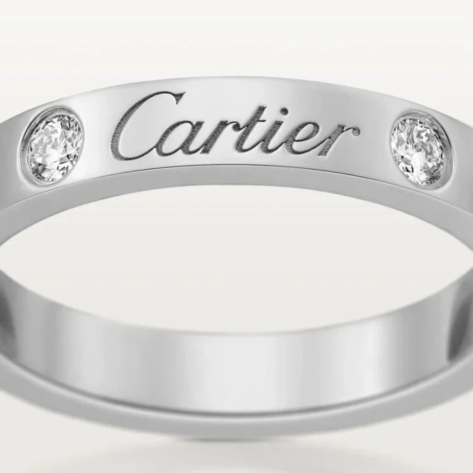 Alianza C de Cartier – Platino, diamantes – Cartier