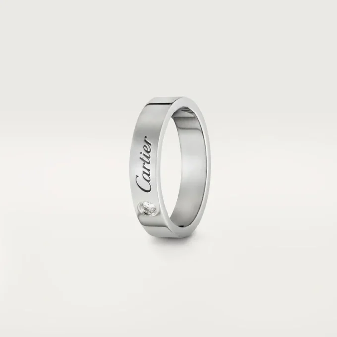 Alianza C de Cartier – Platino, diamantes – Cartier
