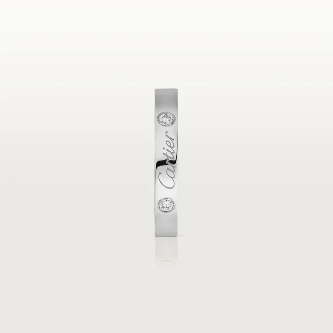 Alianza C de Cartier – Platino, diamantes – Cartier