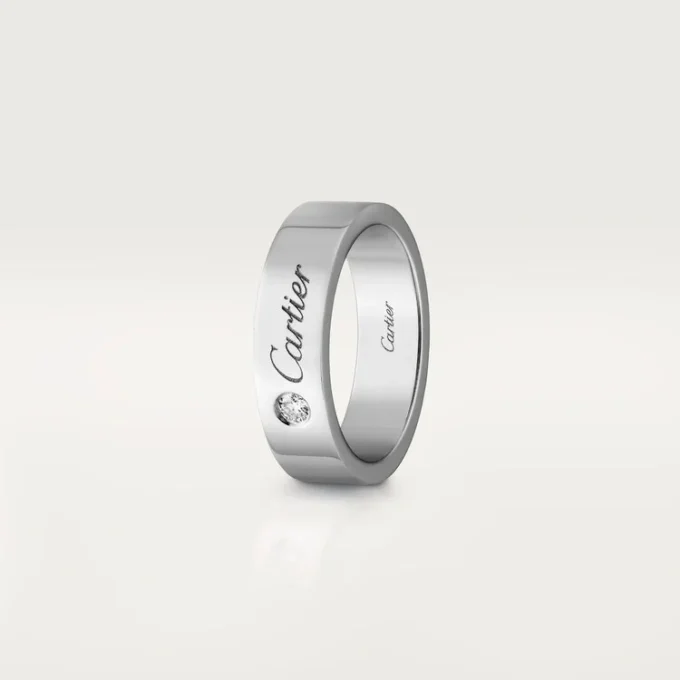 Alianza C de Cartier – Platino, diamantes – Cartier