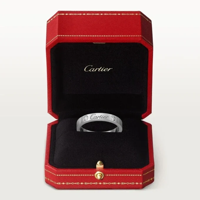 Alianza C de Cartier – Platino, diamantes – Cartier