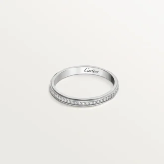 Alianza Cartier D’amour – Platino, diamantes – Cartier