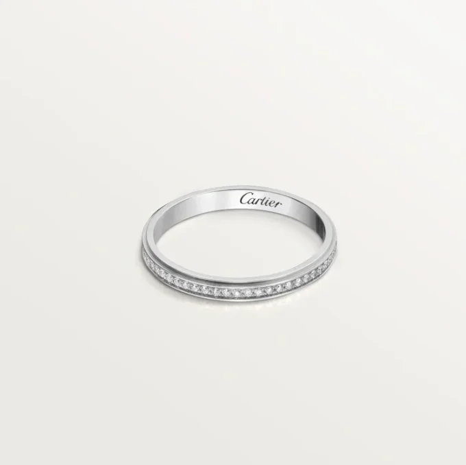 Alianza Cartier D’amour – Platino, diamantes – Cartier