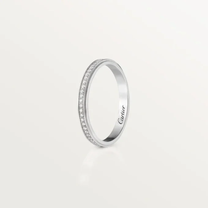 Alianza Cartier D’amour – Platino, diamantes – Cartier