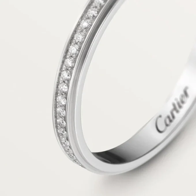 Alianza Cartier D’amour – Platino, diamantes – Cartier