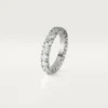 Alianza Cartier Destinee, 4,1 mm de ancho, pavé