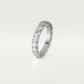 Alianza Cartier Destinee, 4,1 mm de ancho, pavé