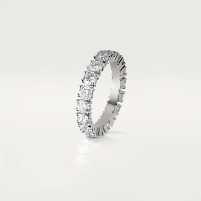 Alianza Cartier Destinee, 4,1 mm de ancho, pavé