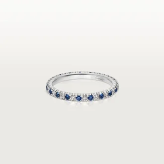 Alianza Etincelle De Cartier – Platino, zafiros, diamantes – Cartier