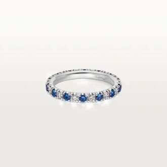 Alianza Etincelle De Cartier – Platino, zafiros, diamantes – Cartier