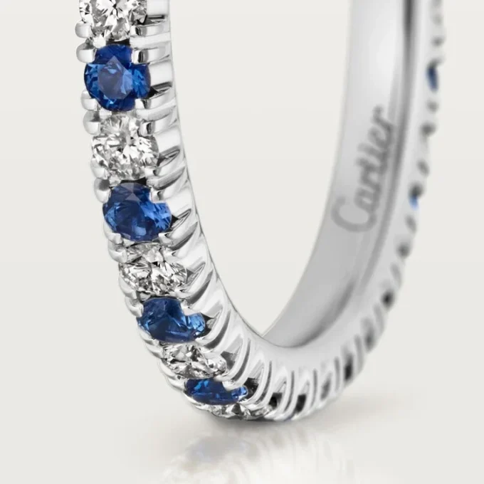 Alianza Etincelle De Cartier – Platino, zafiros, diamantes – Cartier