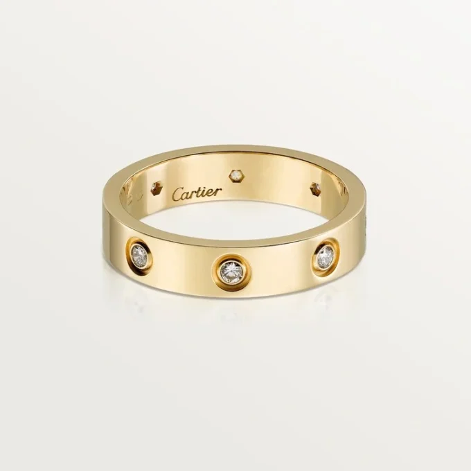 Alianza Love, 8 diamantes – Oro amarillo, Diamantes – Cartier