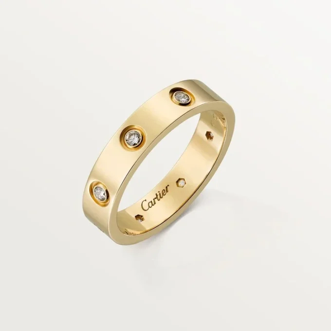 Alianza Love, 8 diamantes – Oro amarillo, Diamantes – Cartier