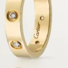 Alianza Love, 8 diamantes – Oro amarillo, Diamantes – Cartier