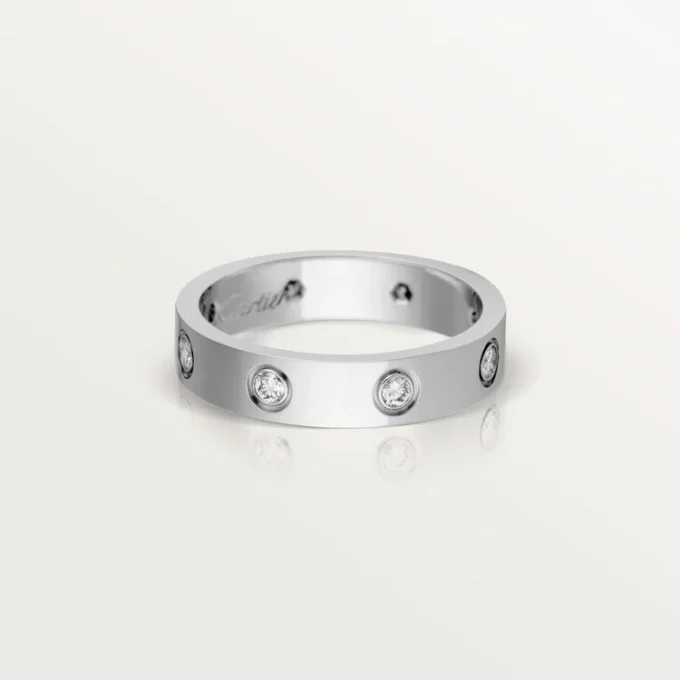 Alianza Love, 8 diamantes – Oro blanco, Diamantes – Cartier