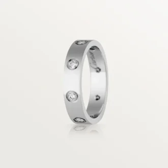 Alianza Love, 8 diamantes – Oro blanco, Diamantes – Cartier