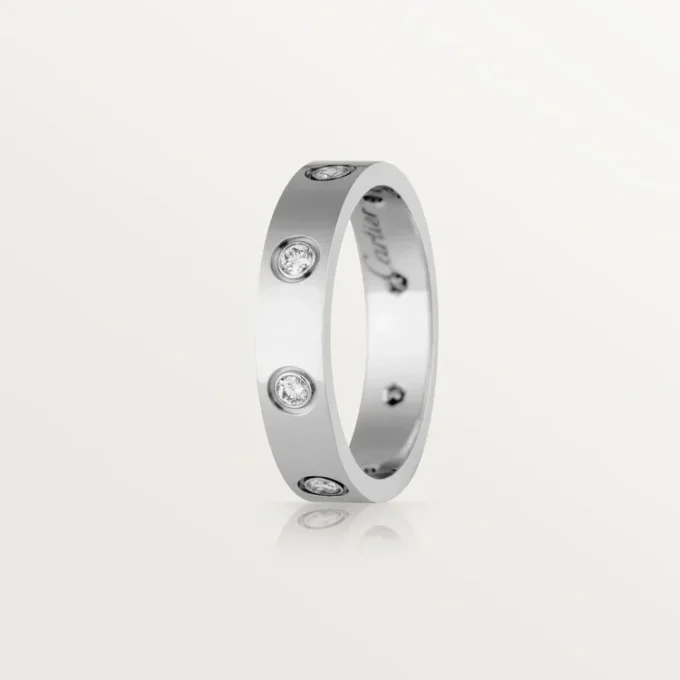 Alianza Love, 8 diamantes – Oro blanco, Diamantes – Cartier