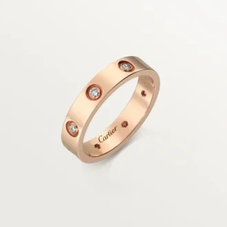 Alianza Love, 8 diamantes – Oro rosa, Diamantes – Cartier