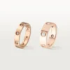 Alianza Love, 8 diamantes – Oro rosa, Diamantes – Cartier