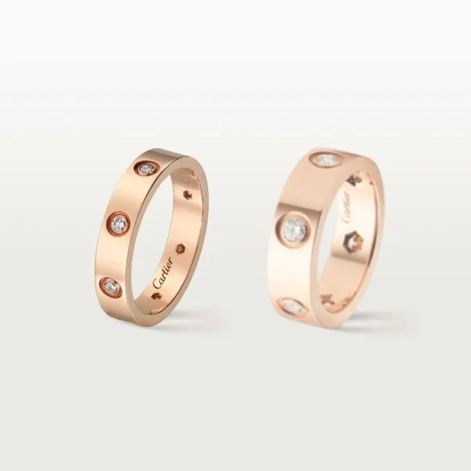 Alianza Love, 8 diamantes – Oro rosa, Diamantes – Cartier