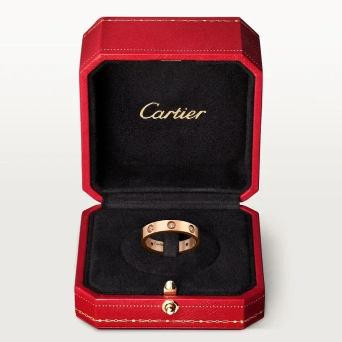 Alianza Love, 8 diamantes – Oro rosa, Diamantes – Cartier
