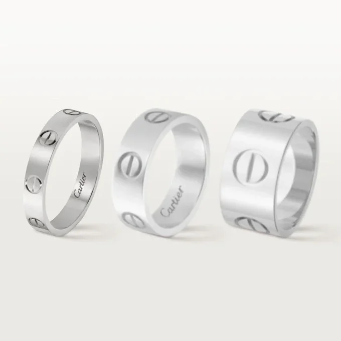 Alianza Love – Oro blanco – Cartier