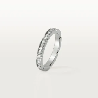 Alianza Maillon Panthere – Oro blanco, diamantes – Cartier