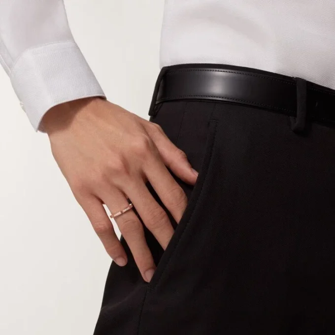 Alianza Maillon Panthere – Oro rosa, diamantes – Cartier