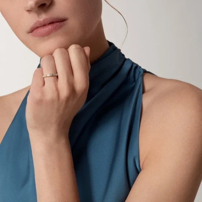 Alianza Maillon Panthere – Oro rosa, diamantes – Cartier