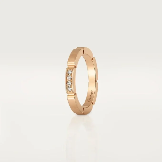 Alianza Maillon Panthere – Oro rosa, diamantes – Cartier