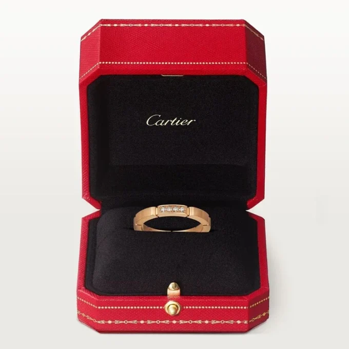 Alianza Maillon Panthere – Oro rosa, diamantes – Cartier