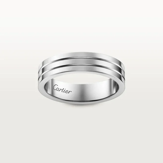 Alianza Trinity – Oro blanco – Cartier