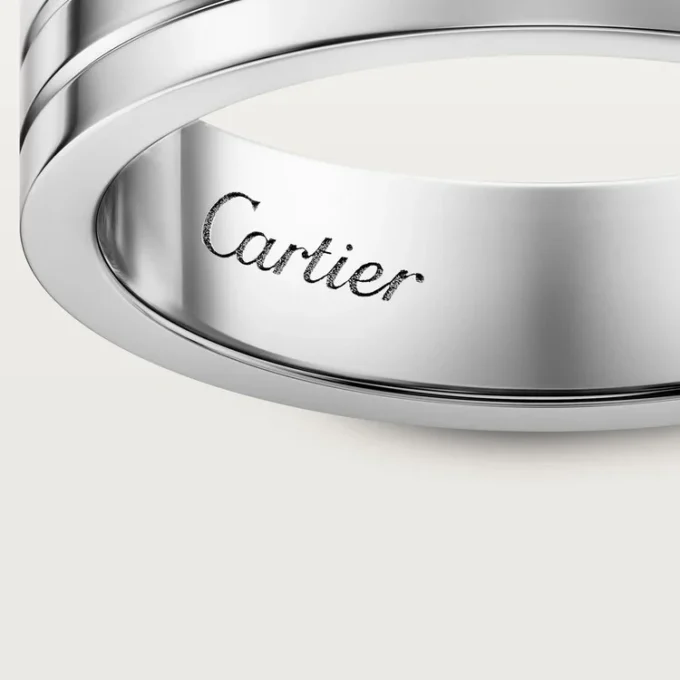 Alianza Trinity – Oro blanco – Cartier