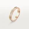 Alianza Trinity – Oro blanco, oro amarillo, oro rosa, diamantes – Cartier