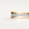 Alianza Trinity – Oro blanco, oro amarillo, oro rosa, diamantes – Cartier