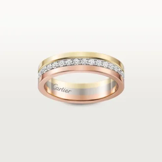 Alianza Vendome Louis Cartier, 4,8 mm de ancho, pavé