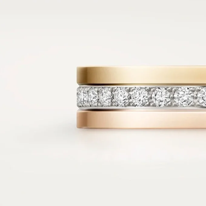 Alianza Vendome Louis Cartier, 4,8 mm de ancho, pavé