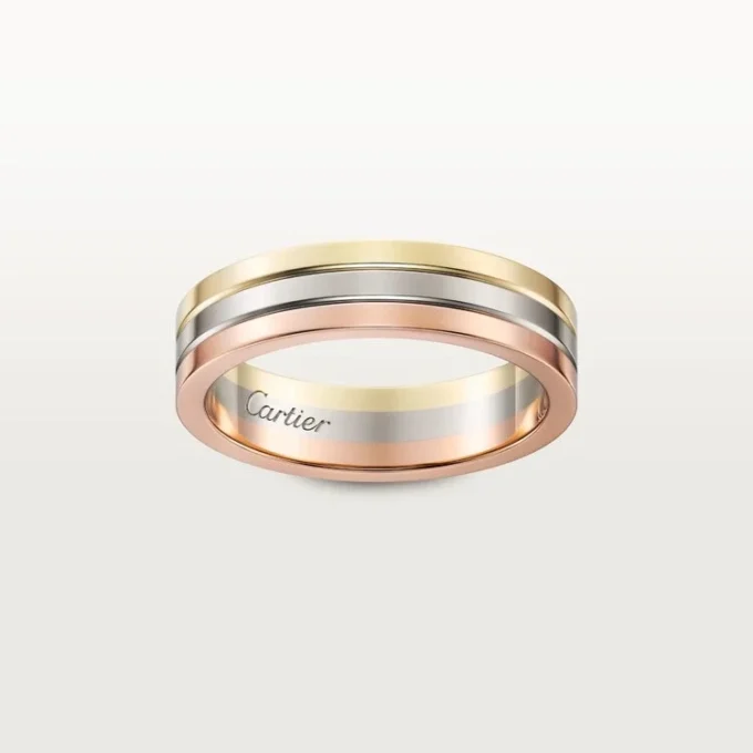Alianza Vendome Louis Cartier – Oro blanco, oro amarillo, oro rosa – Cartier
