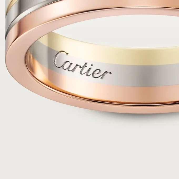 Alianza Vendome Louis Cartier – Oro blanco, oro amarillo, oro rosa – Cartier