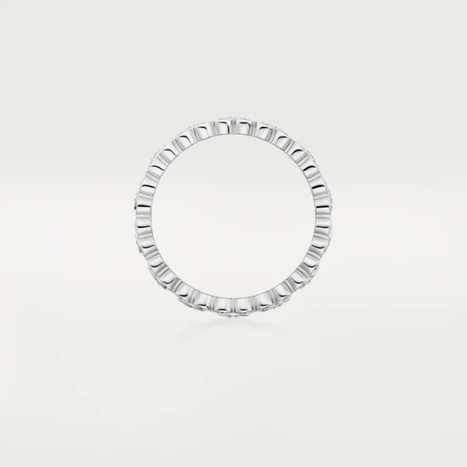Anillo Broderie De Cartier, triple fila, diamantes