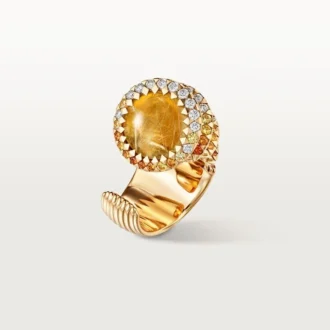 Anillo Cartier Libre Polymorph, calcedonia, diamantes